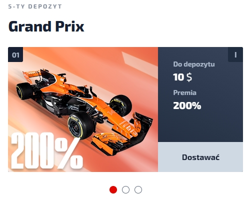 F1 Casino bonus